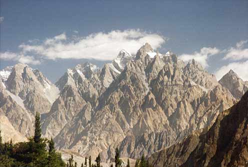 Karakoram gebergte bij Sost
