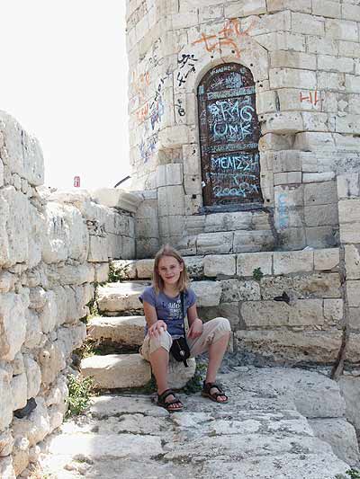 modefoto bij de vuurtoren, Rethymnon