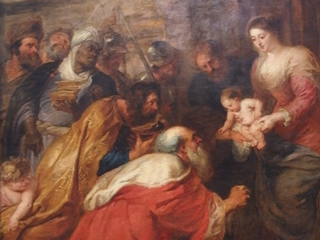 De Aanbidding door de Koningen van Rubens, Kings College, Cambridge De Aanbidding door de Koningen van Rubens, Kings College, Cambridge