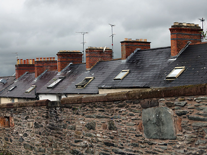 (London)derry, foto vanaf de muur (London)derry, foto vanaf de muur