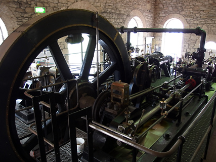New Lanark Mill, de machine New Lanark Mill, de machine