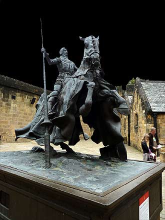 Alnwick Castle, binnenhof Alnwick Castle, binnenhof