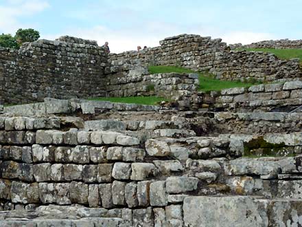 muur van Hadrianus bij Housesteads Fort muur van Hadrianus bij Housesteads Fort