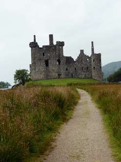 Kilchurn Castle, toegangspad Kilchurn Castle, toegangspad