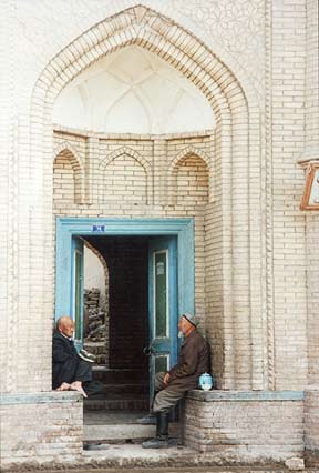 Kashgar, bij de moskee