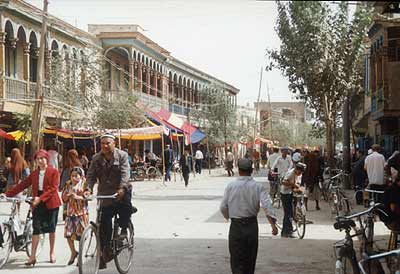 Kashgar, op straat