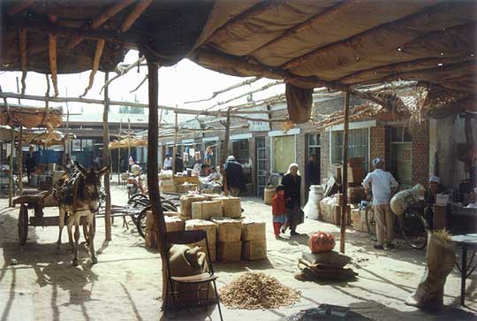 turpan, de bazaar