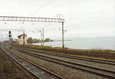 bij het Baikalmeer - de Trans Mansjoerije Expres naar Moskou